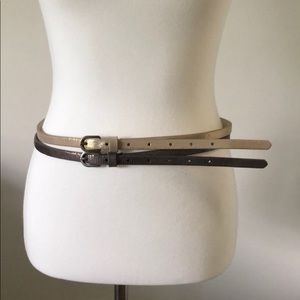 American Eagle Skinny Metallic Belt Set Sz. XS/S